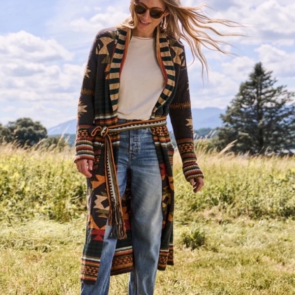 B yellowtail Paloma duster in eagle peak size xs NWT Faherty - Picture 4 of 4